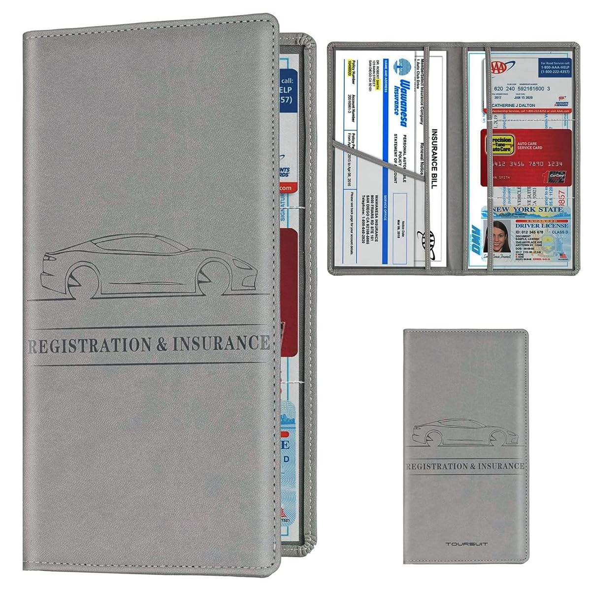STHIRA Car Registration & Insurance File Holder Bifold Leather Bag with 6 Compartment Card Bag Vehicle Documents File Receipt Organizer Drive License Organizer Cash Pouch STHIRA Car Registration & Insurance File Holder Bifold Leather Bag with 6 Compartment Card Bag Vehicle Documents File Receipt Organizer Drive License Organizer Cash Pouch